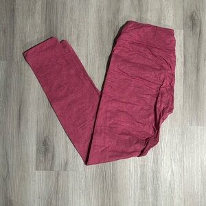 OS LuLaRoe pink leggings.